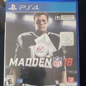 NFL Madden 18 PS4 Video Game - Blue Case